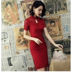 Robe Chinoise Dentelle 13 Robe Chinoise Dentelle -Univers Chinois robe chinoise dentelle 33742544306338