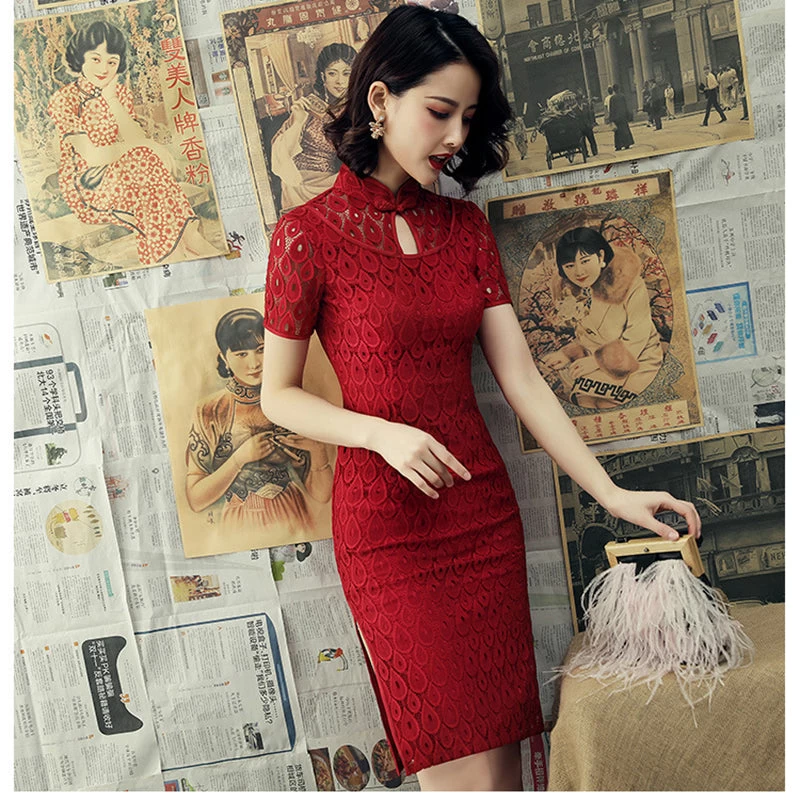 Robe Chinoise Dentelle 7 Robe Chinoise Dentelle – Image 5