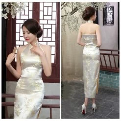Robe Chinoise Dos Nu -Univers Chinois robe chinoise dos nu 33742476247202