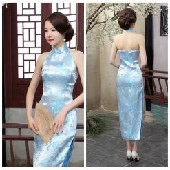 Robe Chinoise Dos Nu -Univers Chinois robe chinoise dos nu 33742476509346