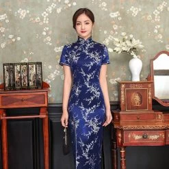 Robe Chinoise Fendue 13 Robe Chinoise Fendue -Univers Chinois robe chinoise fendue 33510874284194