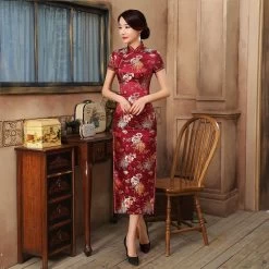 Robe Chinoise Longue 22 Robe Chinoise Longue -Univers Chinois robe chinoise longue 33510795313314