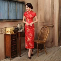 Robe Chinoise Longue 21 Robe Chinoise Longue -Univers Chinois robe chinoise longue 33510795411618