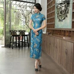 Robe Chinoise Longue 35 Robe Chinoise Longue -Univers Chinois robe chinoise longue 33510796230818