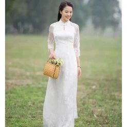 Robe Chinoise Longue Bleu 25 Robe Chinoise Longue Bleu -Univers Chinois robe chinoise longue bleu 33759486410914