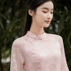 Robe Chinoise Longue Bleu 23 Robe Chinoise Longue Bleu -Univers Chinois robe chinoise longue bleu 33759488835746