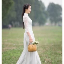 Robe Chinoise Longue Bleu 26 Robe Chinoise Longue Bleu -Univers Chinois robe chinoise longue bleu 33759488934050