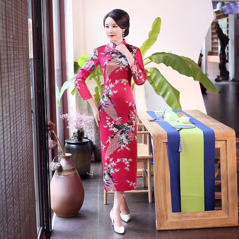 Robe Chinoise Longue Femme 6 Robe Chinoise Longue Femme – Image 4
