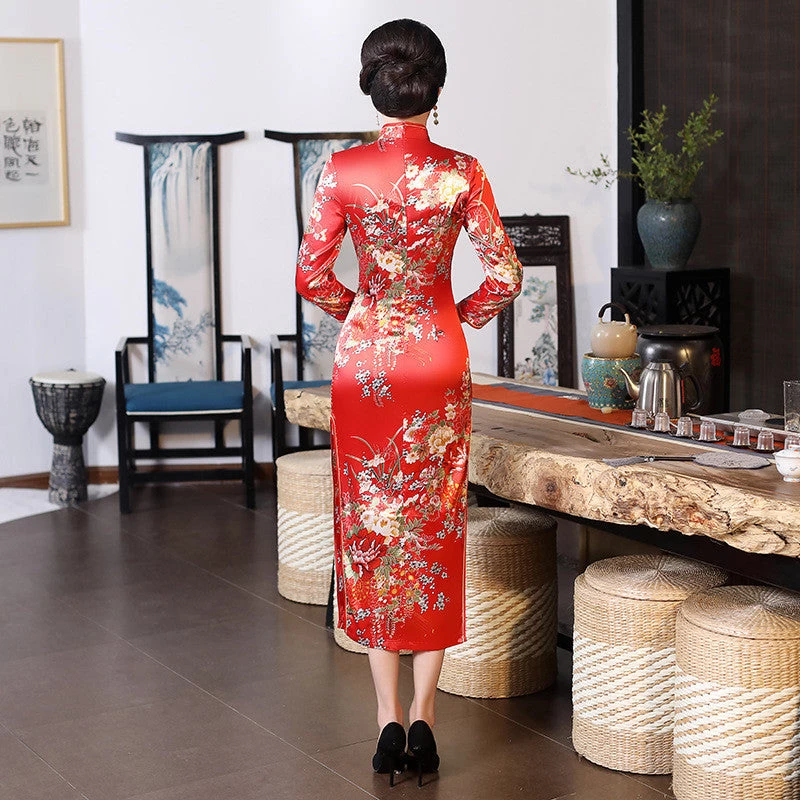 Robe Chinoise Manches Longues 10 Robe Chinoise Manches Longues – Image 8
