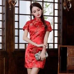 Robe Chinoise Rouge