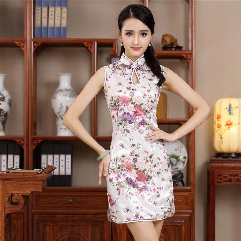 Robe Chinoise Sans Manches 3 Robe Chinoise Sans Manches