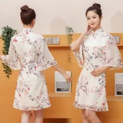 Robe Chinoise Soie Naturelle 11 Robe Chinoise Soie Naturelle -Univers Chinois robe chinoise soie naturelle 33742163181730