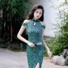 Robe Chinoise Verte 2 Robe Chinoise Verte -Univers Chinois robe chinoise verte 33551826976930