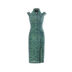 Robe Chinoise Verte 11 Robe Chinoise Verte -Univers Chinois robe chinoise verte 33551837757602