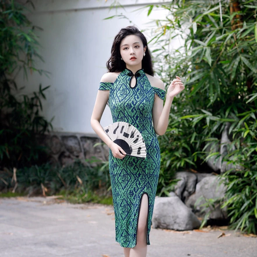 Robe Chinoise Verte 5 Robe Chinoise Verte – Image 3