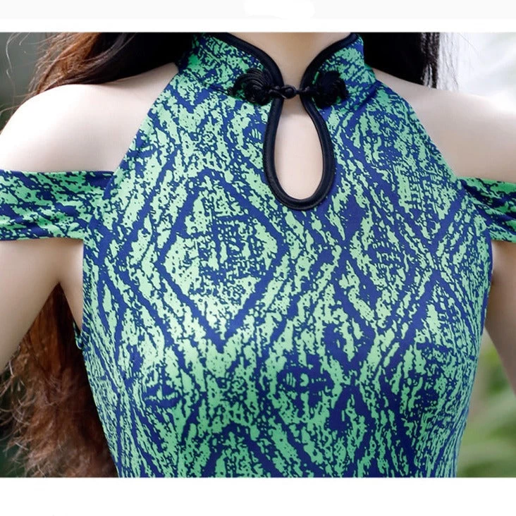 Robe Chinoise Verte 6 Robe Chinoise Verte – Image 4