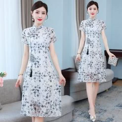 Robe Été Chinoise 12 Robe Été Chinoise -Univers Chinois robe ete chinoise 33551620243618