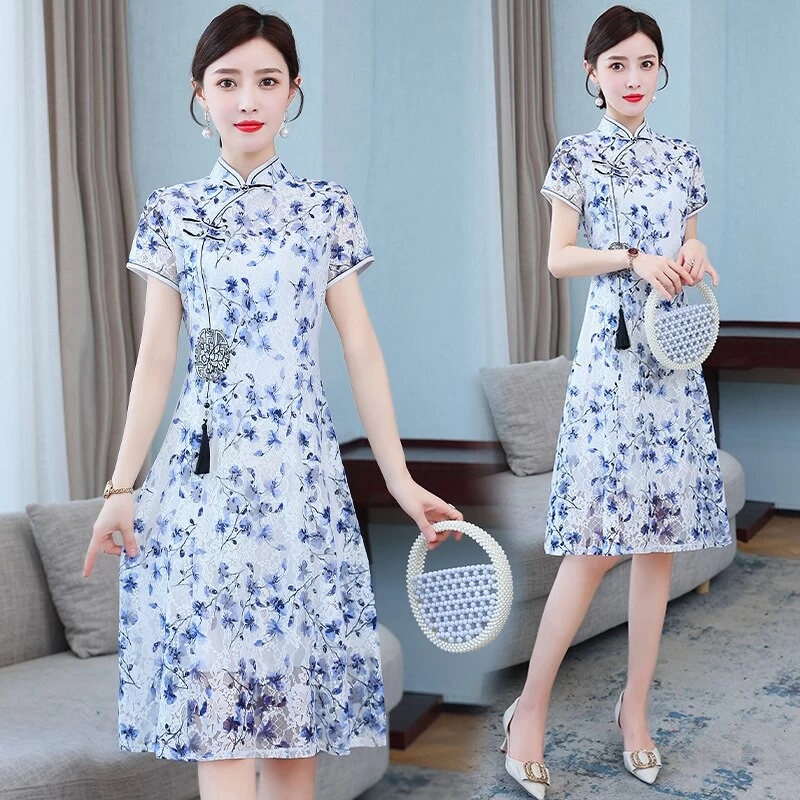 Robe Été Chinoise 5 Robe Été Chinoise – Image 3