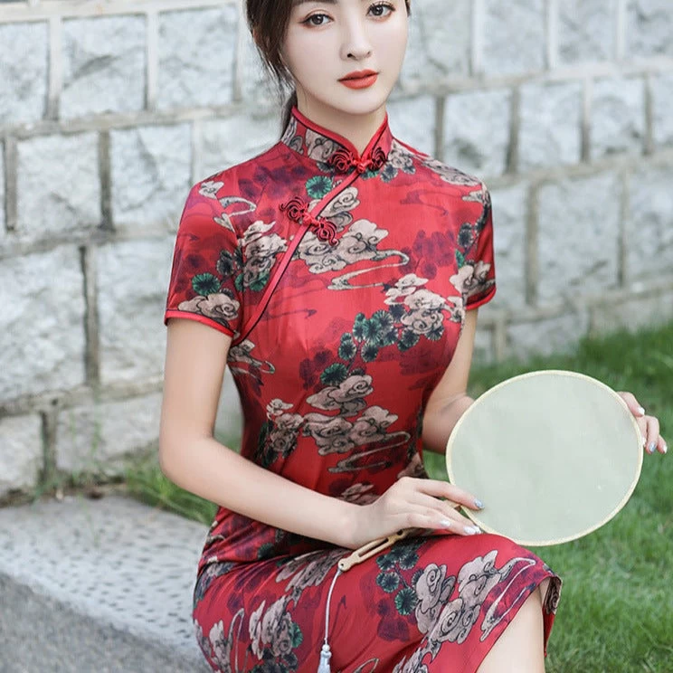 Robe Traditionnelle Chinoise Femme 4 Robe Traditionnelle Chinoise Femme – Image 2