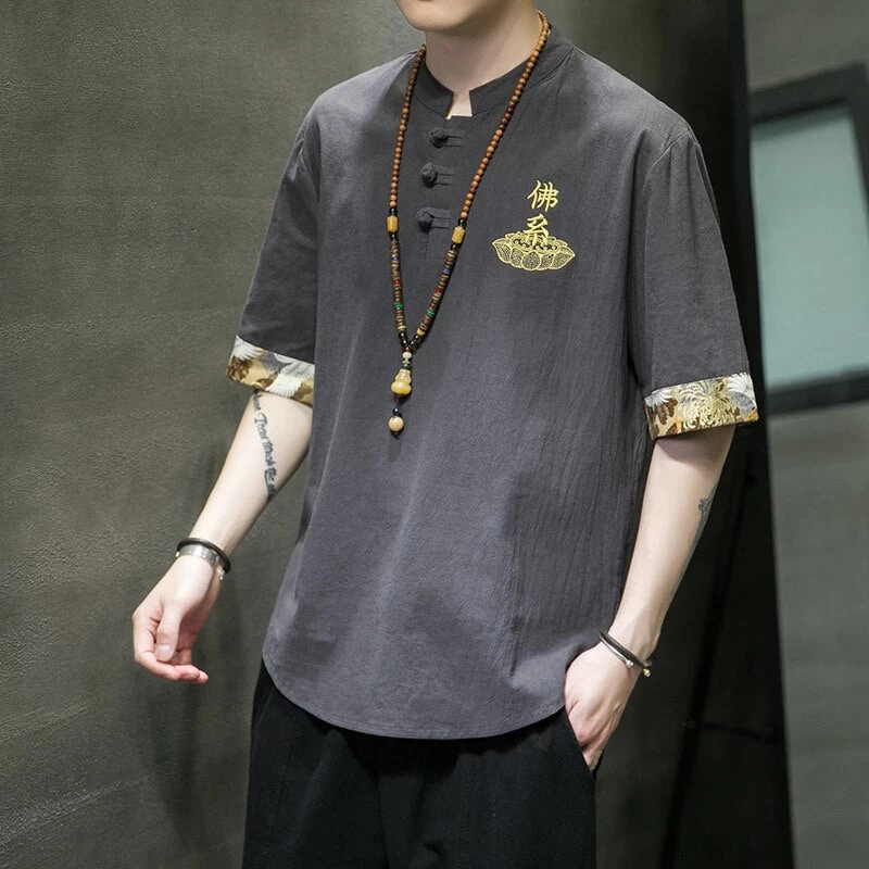 T-Shirt Chinois Col Mao 4 T-Shirt Chinois Col Mao – Image 2