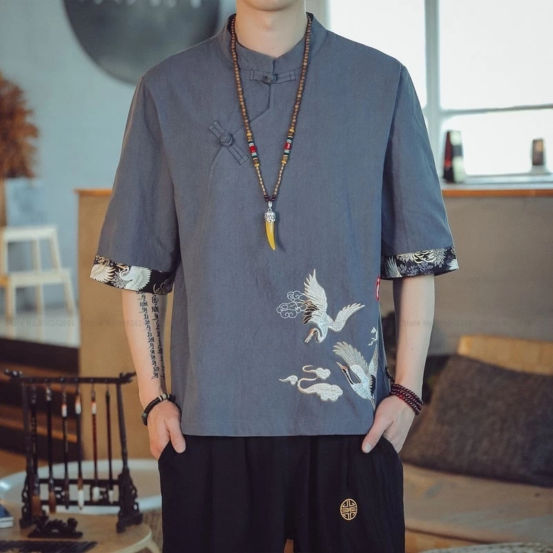 T-shirt Chinois Grue 4 T-shirt Chinois Grue – Image 2