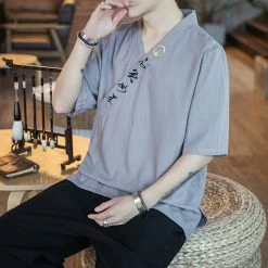 T-shirt Chinois Traditionnel -Univers Chinois t shirt chinois traditionnel 34202895515810