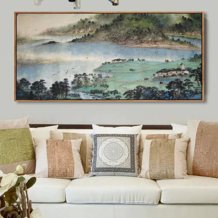 Tableau Chinois Paysage 4 Tableau Chinois Paysage – Image 2