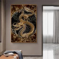 Tableau Dragon Chinois -Univers Chinois tableau dragon chinois 33797673189538