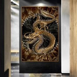 Tableau Dragon Chinois -Univers Chinois tableau dragon chinois 33797675286690