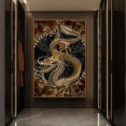 Tableau Dragon Chinois -Univers Chinois tableau dragon chinois 33797675384994