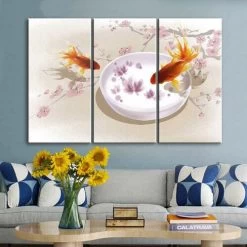 Tableau Triptyque Chinois -Univers Chinois tableau triptyque chinois 33799389446306