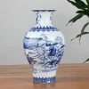 Vase Chinois Céramique Bleue -Univers Chinois vase chinois ceramique bleu 33642953408674