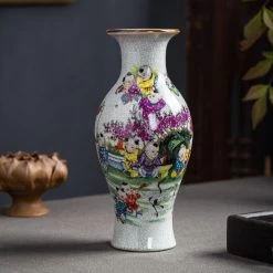 Vase Chinois Famille Rose