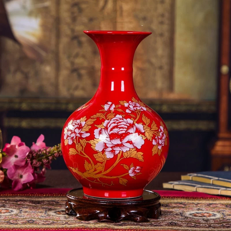 Vase Chinois Rouge 3 Vase Chinois Rouge