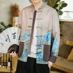 Veste Chinoise À Motif -Univers Chinois veste chinoise a motif 33791820955810