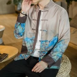 Veste Chinoise À Motif -Univers Chinois veste chinoise a motif 33791821054114