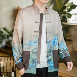 Veste Chinoise À Motif -Univers Chinois veste chinoise a motif 33791821086882