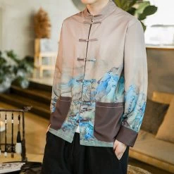 Veste Chinoise À Motif -Univers Chinois veste chinoise a motif 33791821643938