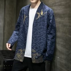 Veste Chinoise Bleu Marine 8 Veste Chinoise Bleu Marine -Univers Chinois veste chinoise bleu marine 33792674463906