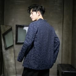 Veste Chinoise Bleu Marine 9 Veste Chinoise Bleu Marine -Univers Chinois veste chinoise bleu marine 33792674627746