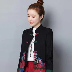 Veste Chinoise Bleue Femme 11 Veste Chinoise Bleue Femme -Univers Chinois veste chinoise bleue femme 33759554502818