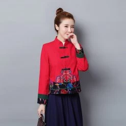 Veste Chinoise Bleue Femme 10 Veste Chinoise Bleue Femme -Univers Chinois veste chinoise bleue femme 33759555289250