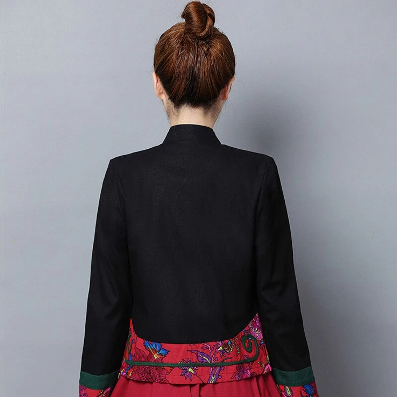 Veste Chinoise Bleue Femme 8 Veste Chinoise Bleue Femme – Image 6