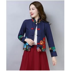Veste Chinoise Col Mao Femme 11 Veste Chinoise Col Mao Femme -Univers Chinois veste chinoise col mao femme 33759508299938