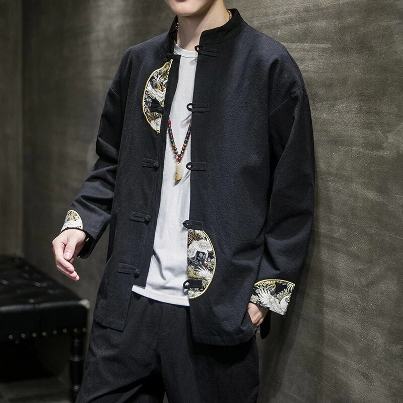 Veste Chinoise Col Mao Homme 5 Veste Chinoise Col Mao Homme – Image 3