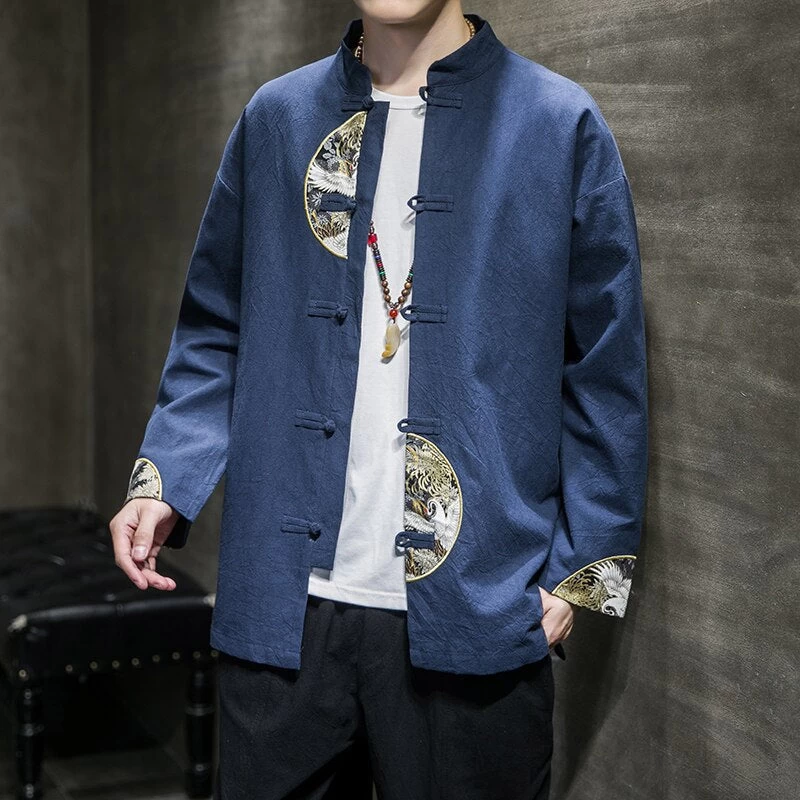 Veste Chinoise Col Mao Homme 8 Veste Chinoise Col Mao Homme – Image 6