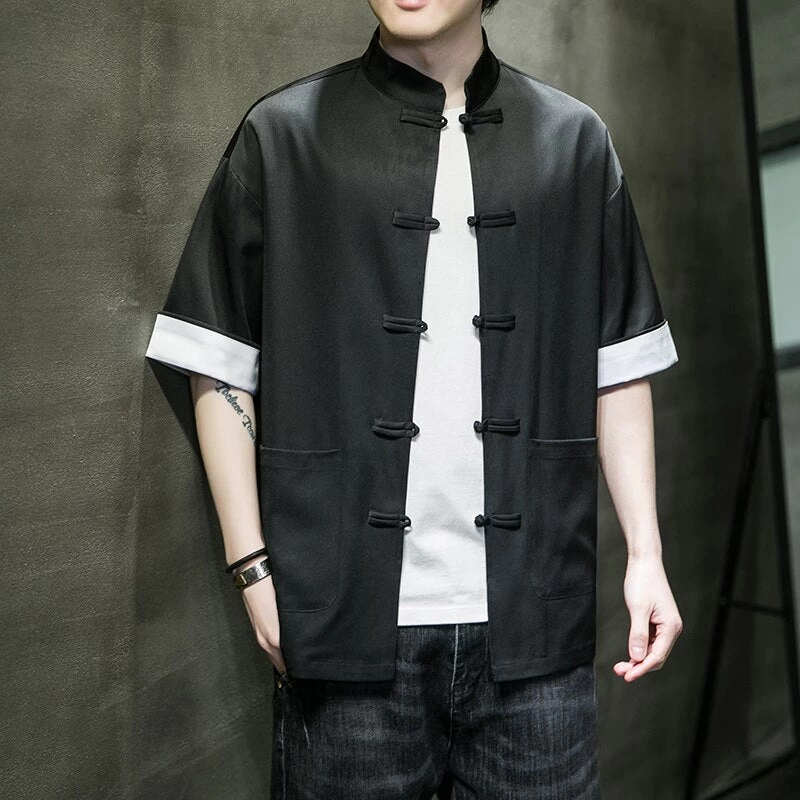 Veste Chinoise Coton 5 Veste Chinoise Coton – Image 3