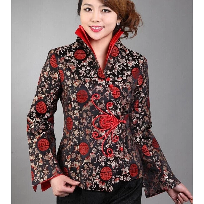 Veste Chinoise Femme Velours 5 Veste Chinoise Femme Velours – Image 3