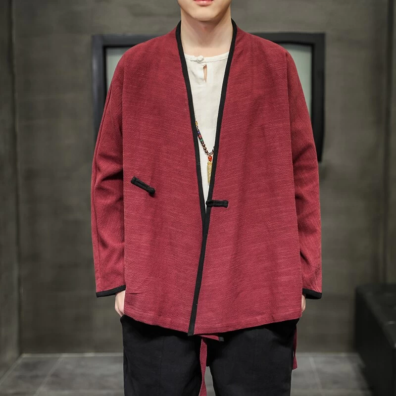 Veste Chinoise Homme Coton 4 Veste Chinoise Homme Coton – Image 2