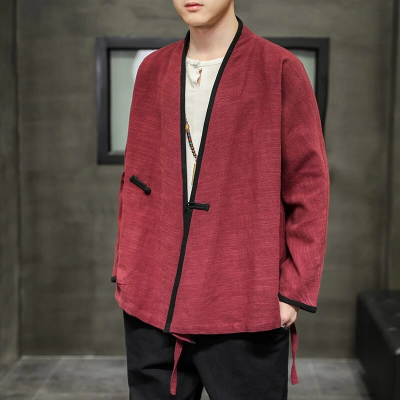 Veste Chinoise Homme Coton 6 Veste Chinoise Homme Coton – Image 4